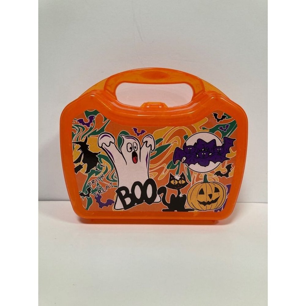 Vintage Whirley Drink Works Halloween Trick Or Treat Lunchbox Boo Collectable